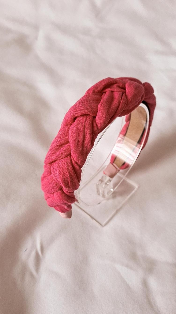 Haarreif fuchsia moussline