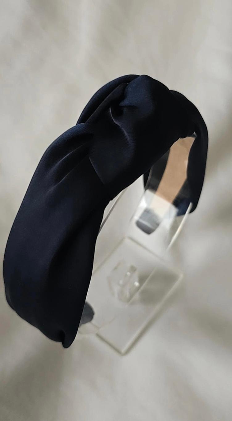 Haarreif Satin navy