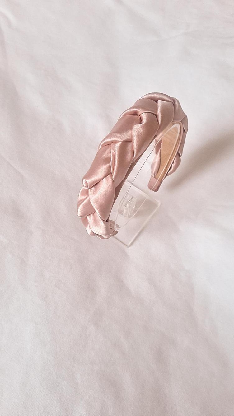 Haarreif satin rosa