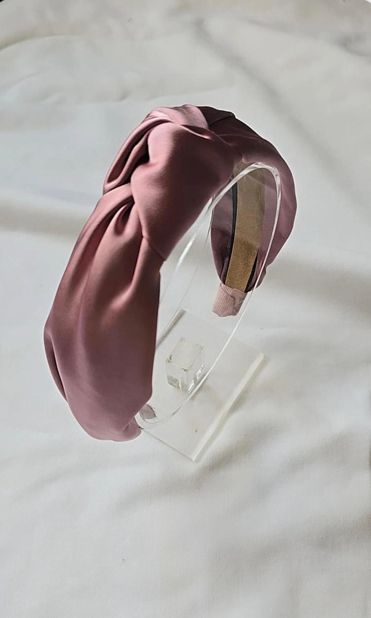 Haarreif Satin rosa