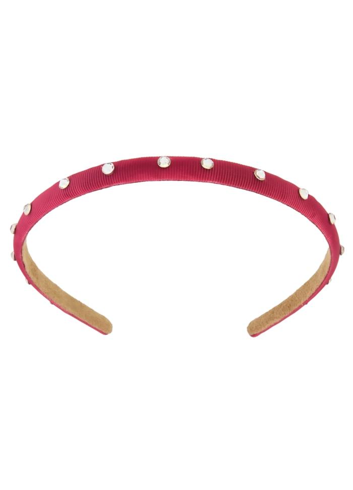 Hairband ribbon rasperry