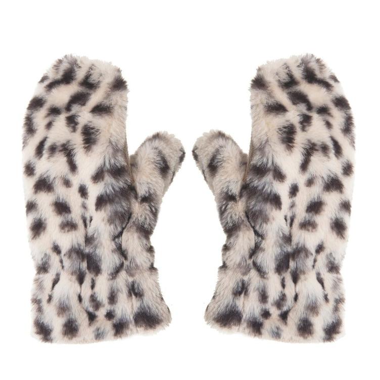 Handschuhe snow leopard fur 3-6y