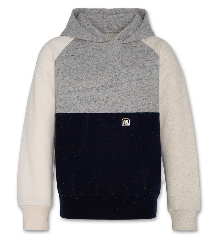 Hoodie raglan block sweat oxford