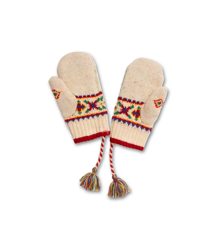 inuit mittens knit multicolour - 0
