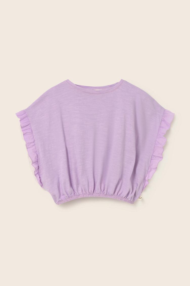 Iris lavender soft slub cotton