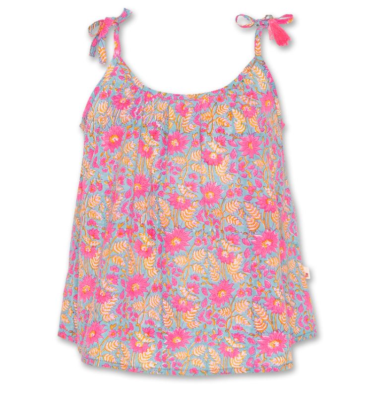 jacky flower top pink