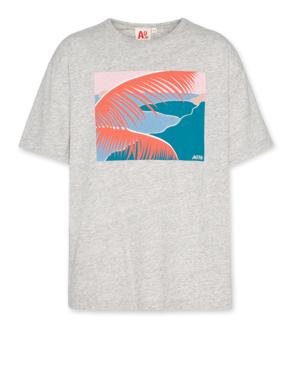 Jake oversize t shirt frame heather grey