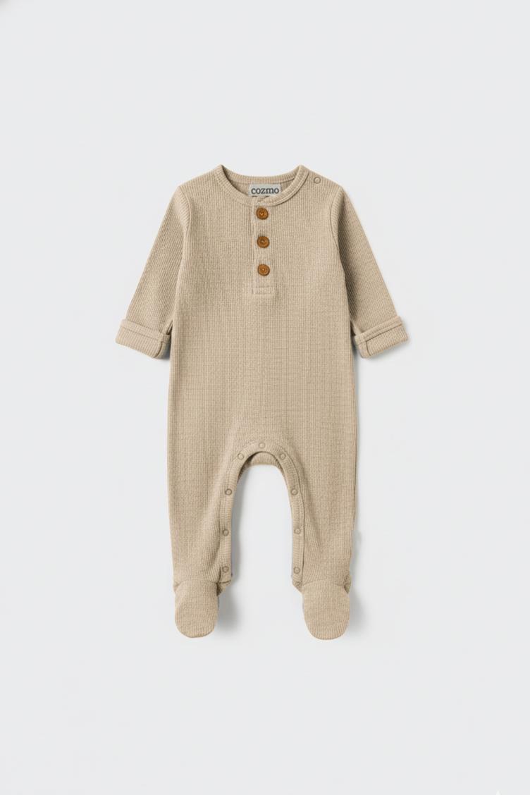 Jumpsuit Aloe stone brushed soft knit