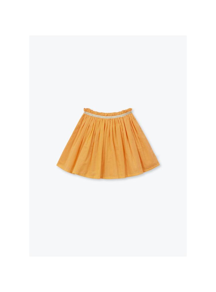 Jupe orange voile uni