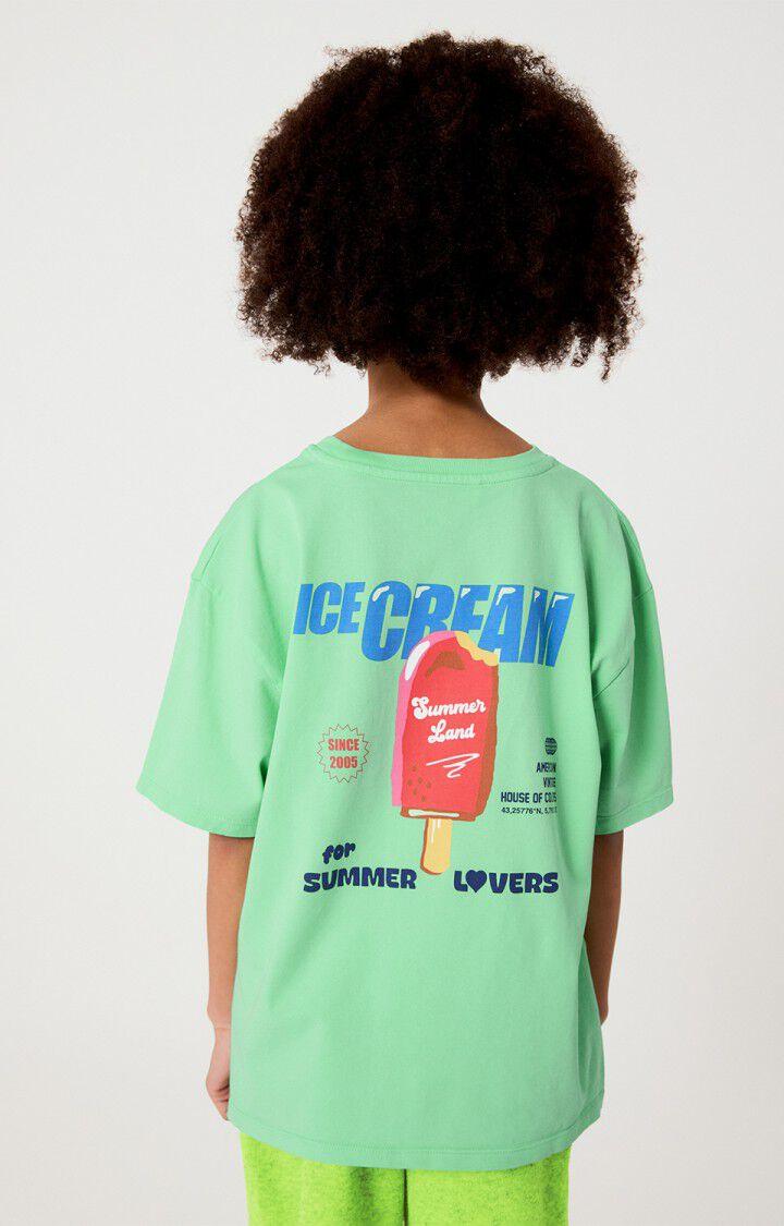 Tshirt droit rond amandier vin - 1