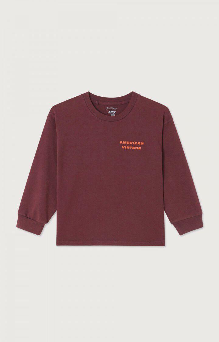 T shirt longsleeve Fizvalley aubergine vintage
