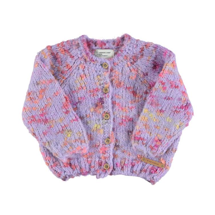Knitted Cardigan multicolor lilac