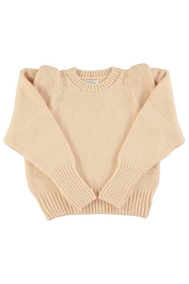 Knitted soft sweater ecru