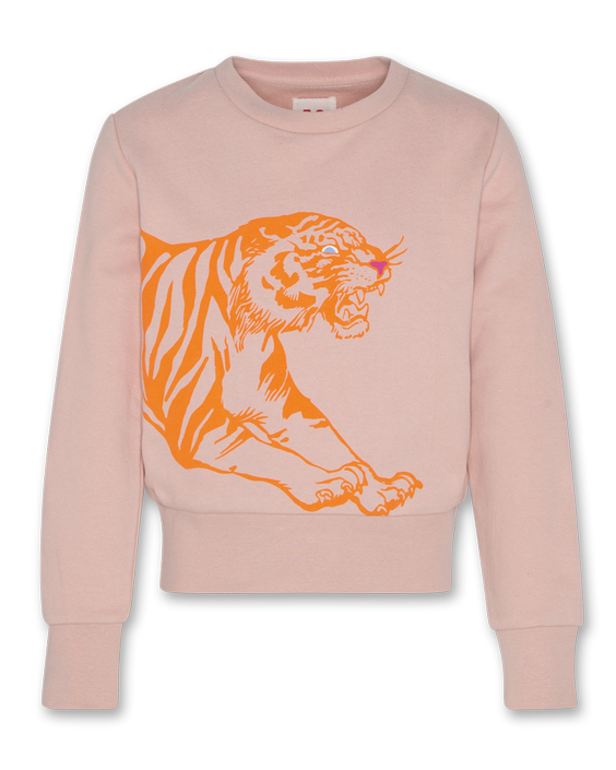 lana c neck sweater tiger dusty pink