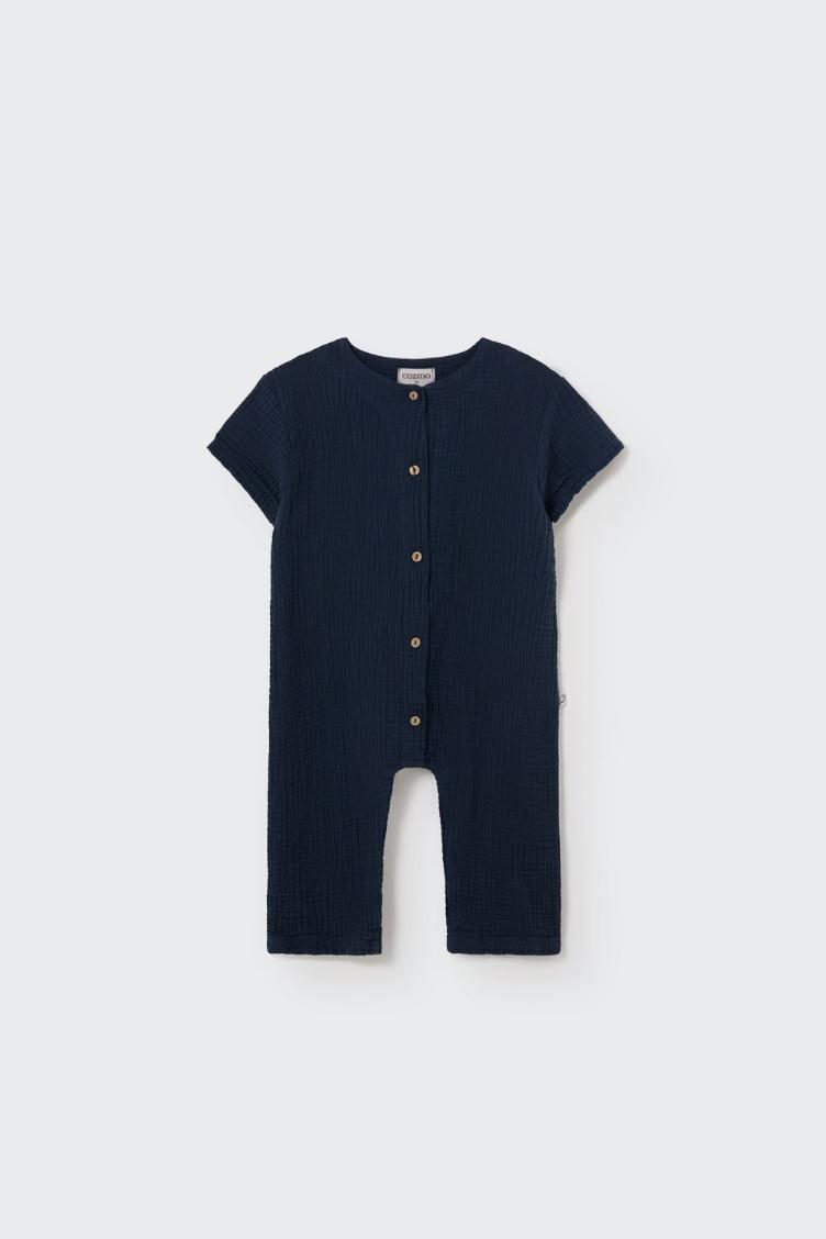 Luca soft gauze navy