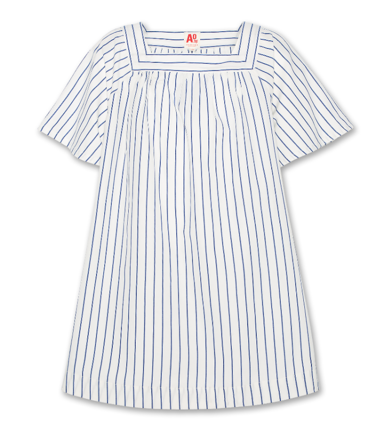 mabel lola dress stripe blue