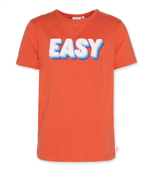 mat basic t shirt easy chili red