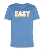 mat basic t shirt easy washed blue