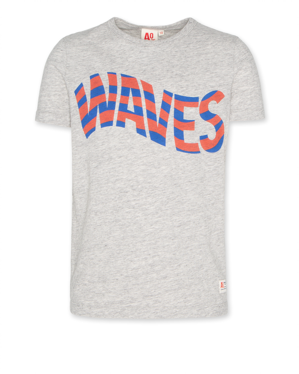 mat basic t shirt waves grey
