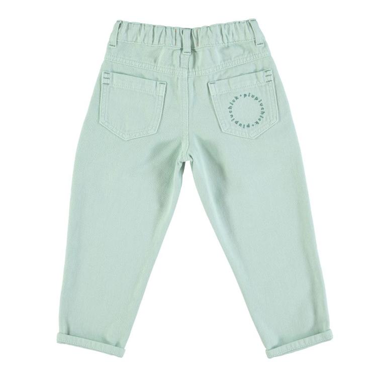 Mom fit trousers light green