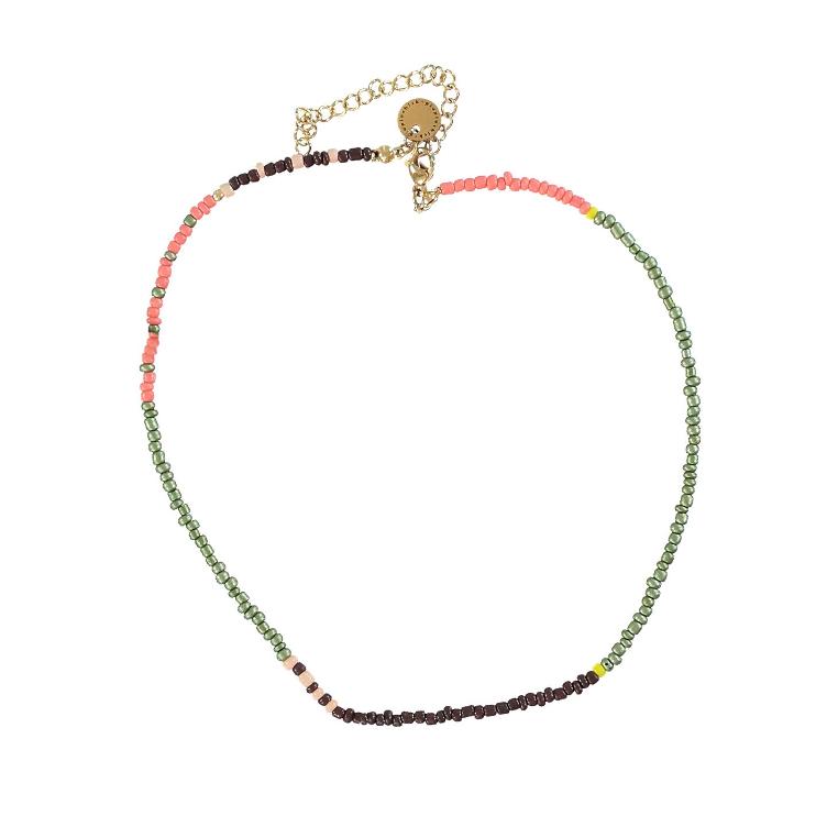 necklace Piupiuchick multicolor glass beads