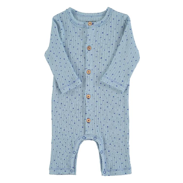 newborn babygrow blue w little stars
