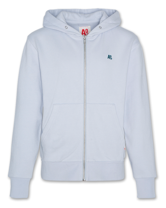 norman hoodie full zip sky blue