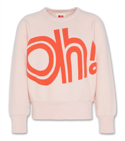 Oh! sweater raglan vintage rose
