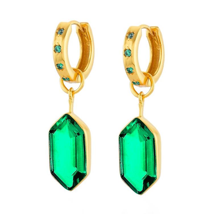 Ohrringe bardot earring emerald