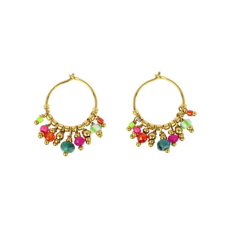 Ohrringe Creolen Delilah pink