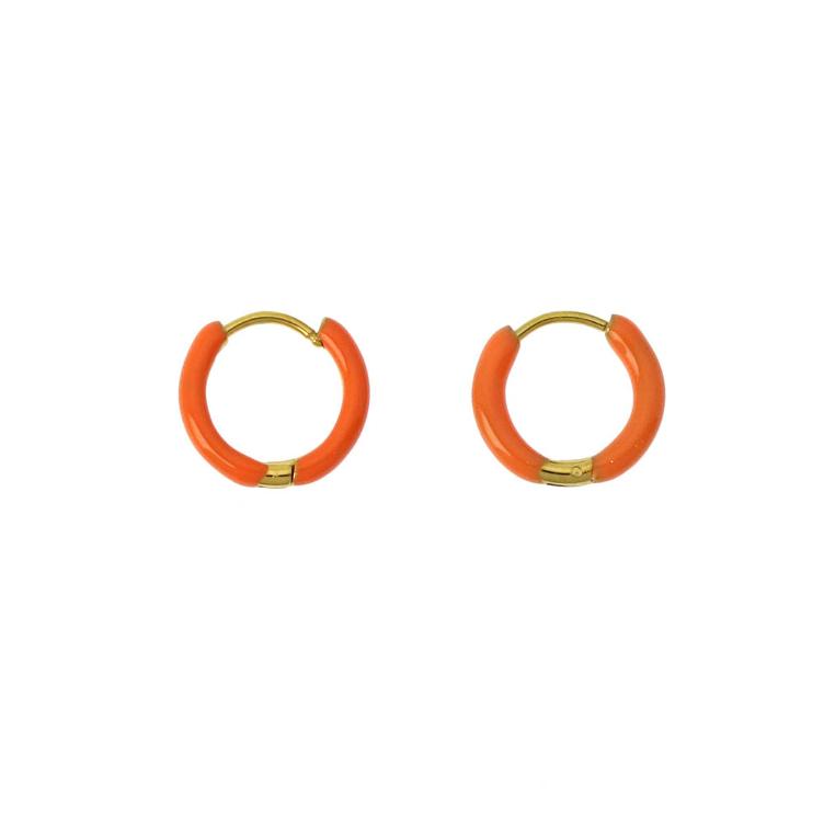 Ohrringe hoops orange