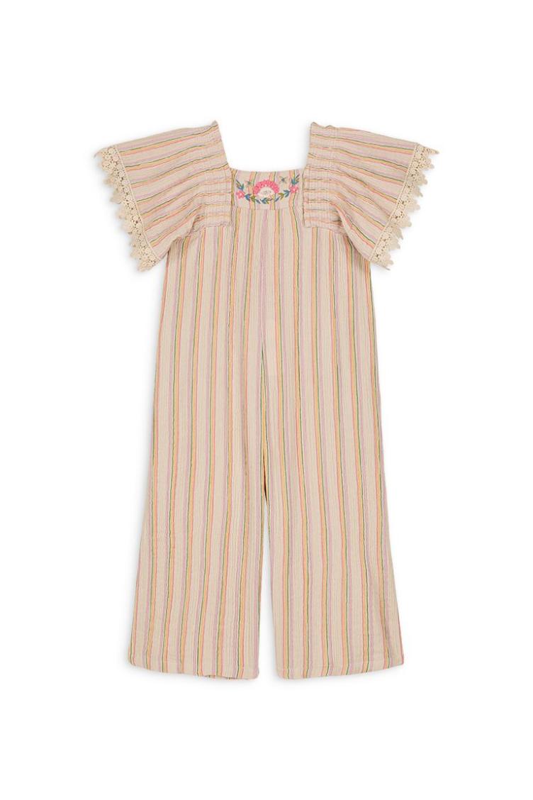 Overalls Irene multicolor rainbow linen