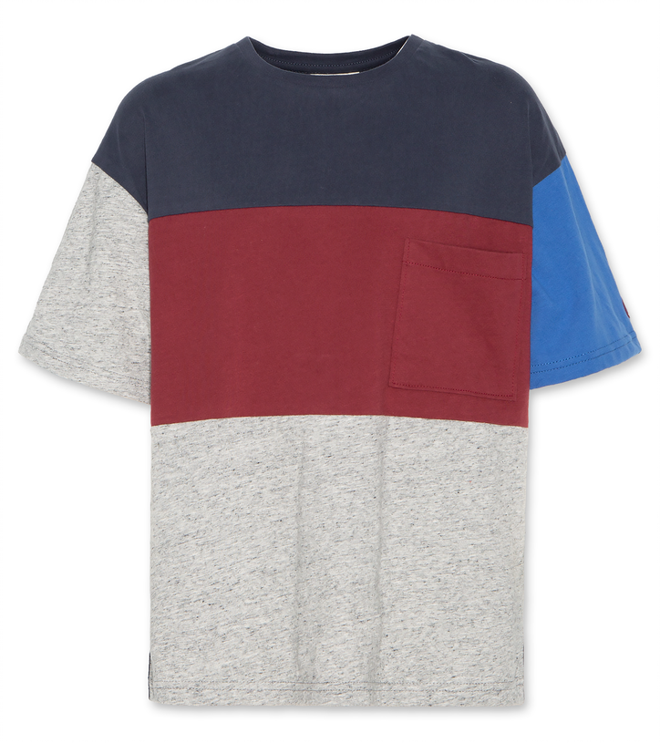 oversized t shirt contrast bordeaux