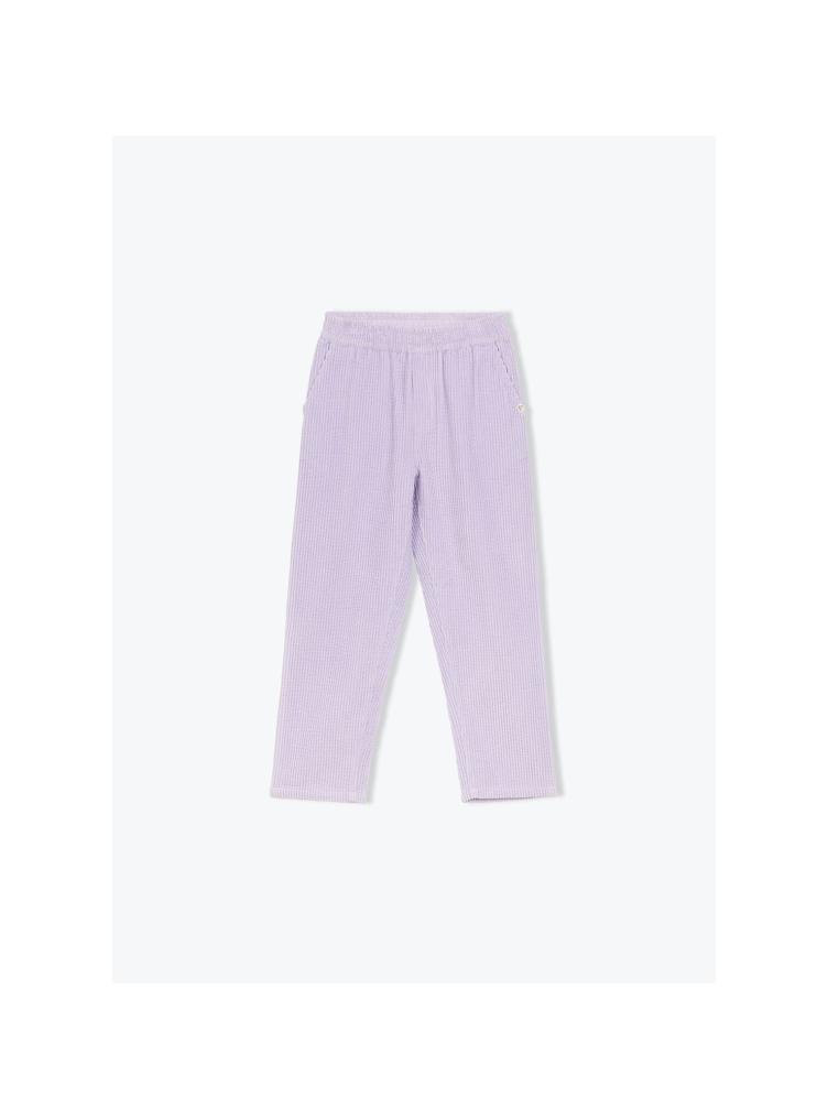 Pantalon velour gots lilas