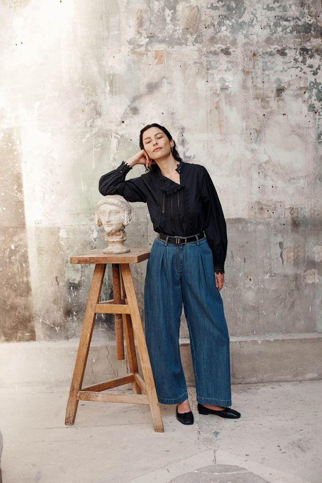 Pants Federica stone blue - 0