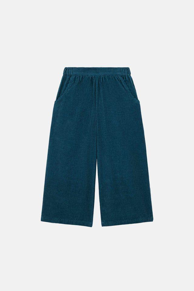 Pants flor deep blue