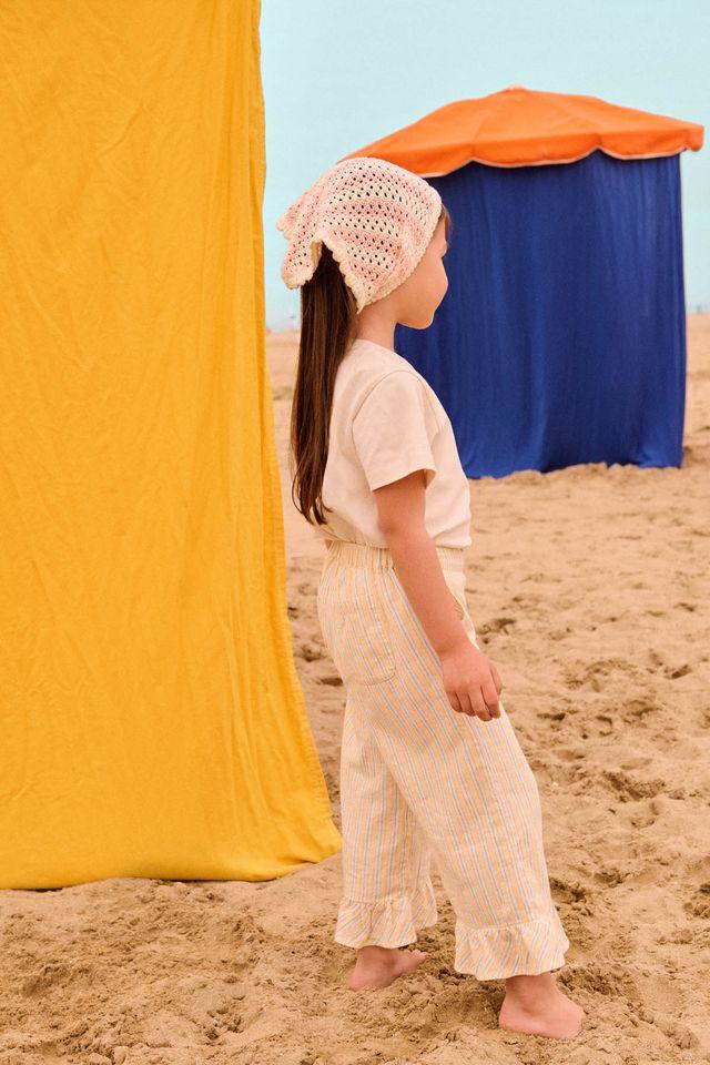 Pants Loukie yellow sunny stripes - 0