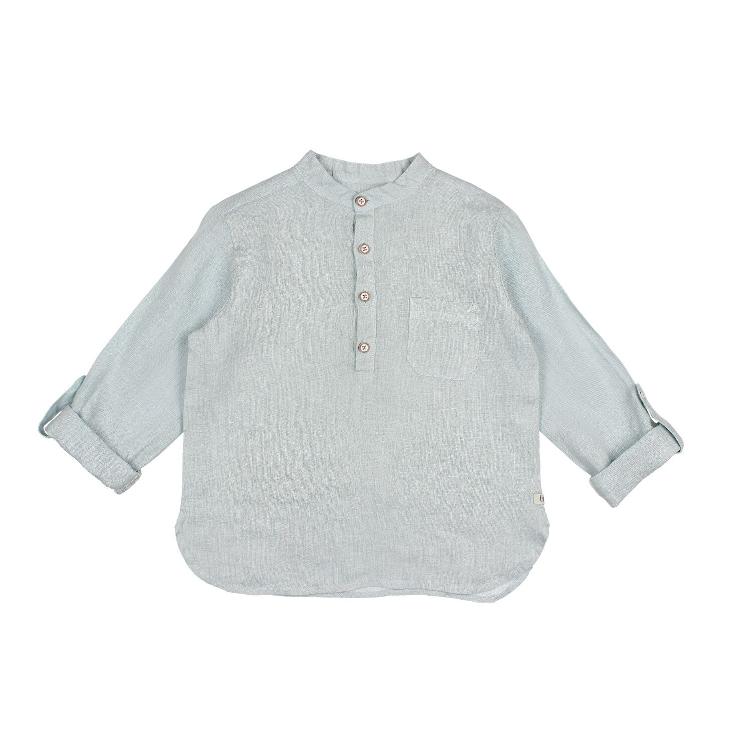 Paul Linen shirt misty blue