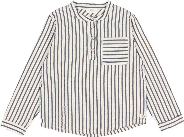 Paul stripes shirt navy blue