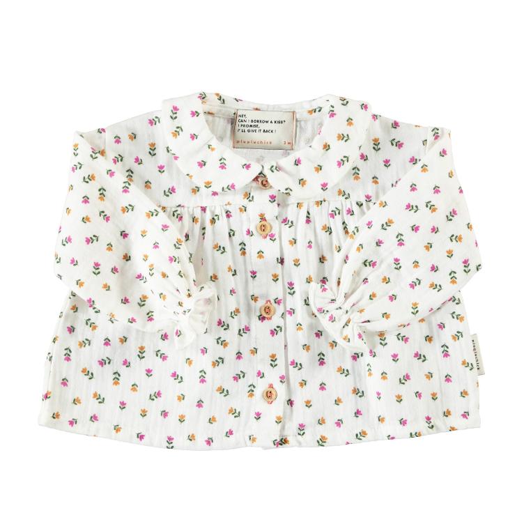 Peter Pan baby collour blouse little flowers