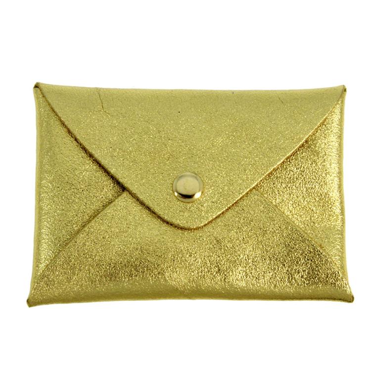 Portemonnaie origami cuir gold