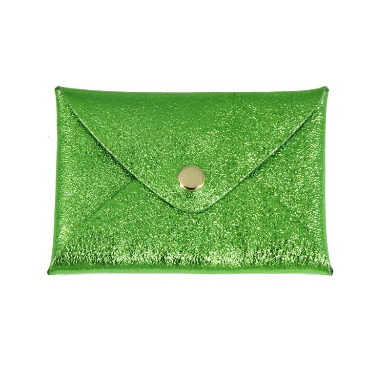 Portemonnaie origami cuir grün