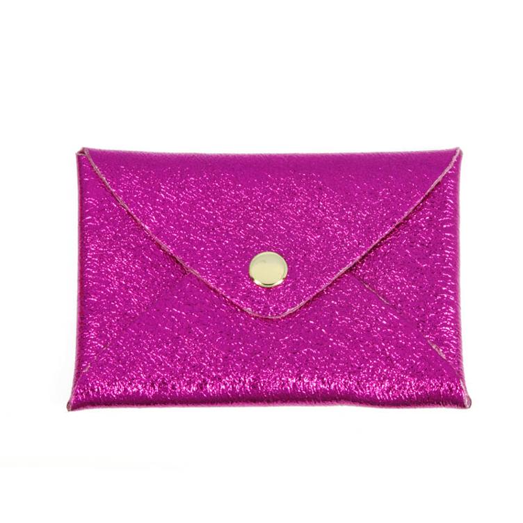 Portemonnaie origami cuir pink