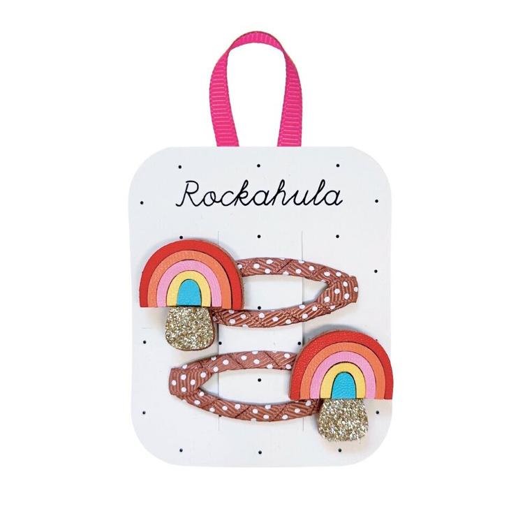 Rainbow toadstool clips