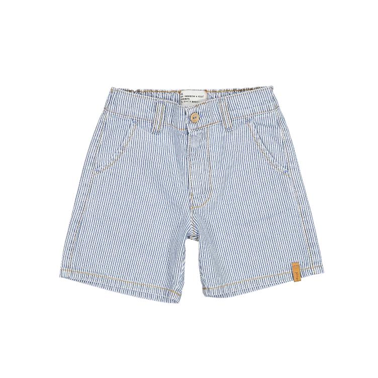 boy shorts washed little stripes denim