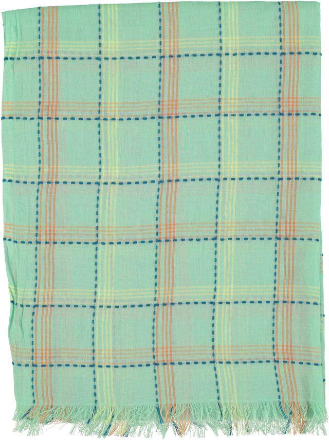 scarf green checkered