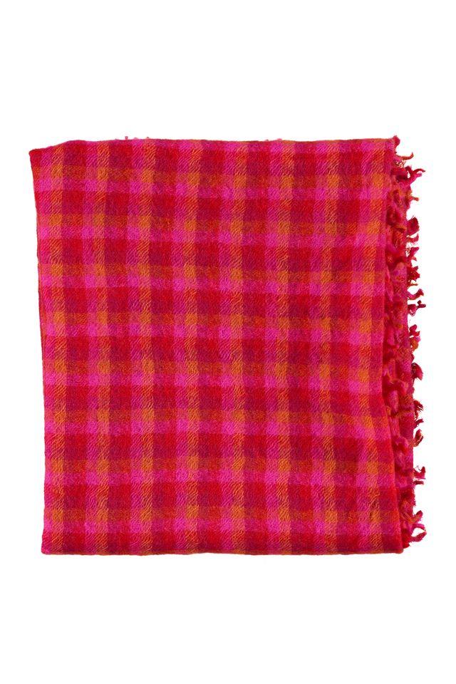 Scarf pink checkered