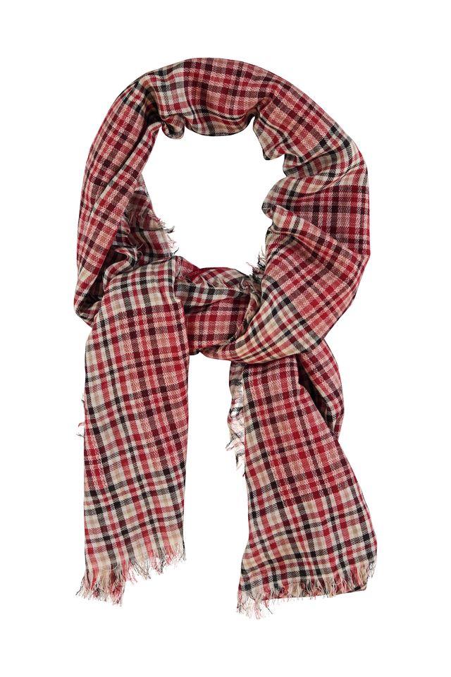 Scarf red squares