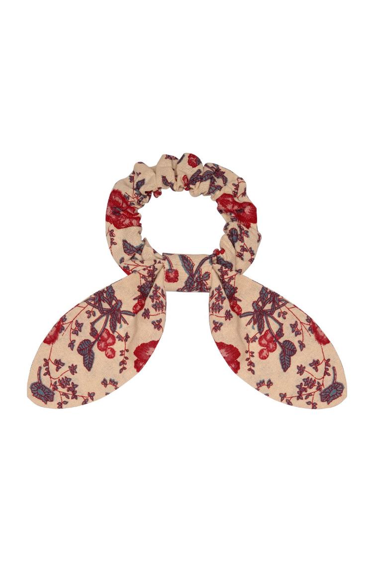 Scrunchie Chloe cream poppies