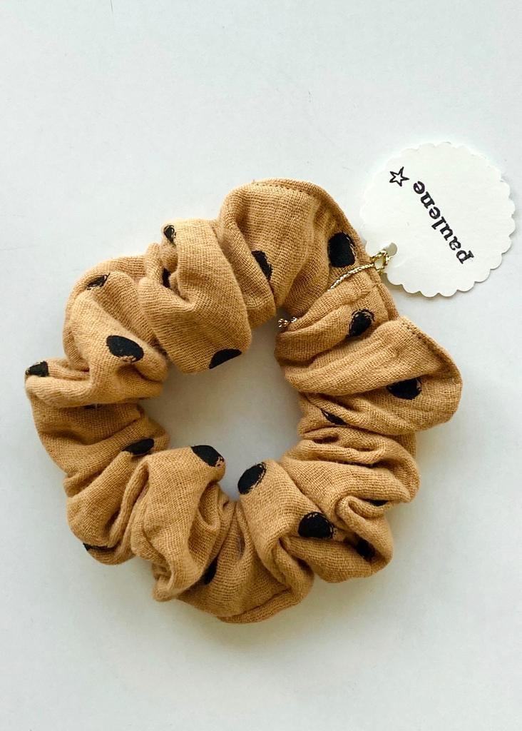 Scrunchie dot camel